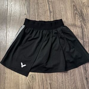 Victor Black badminton mini Skirt with Stripe Detail size 2XS XXS perfect dry